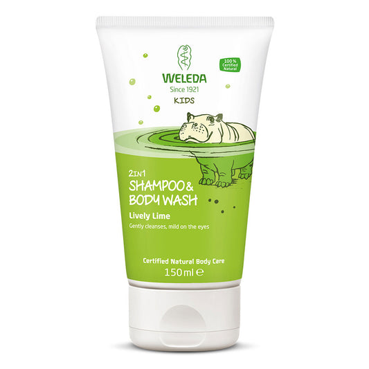 Kids 2 in 1 Shampoo and Body Wash Lively Lime 150ml