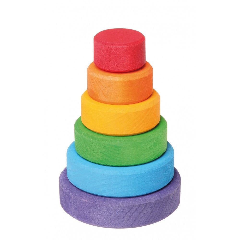 Wooden Small Rainbow Conical Tower