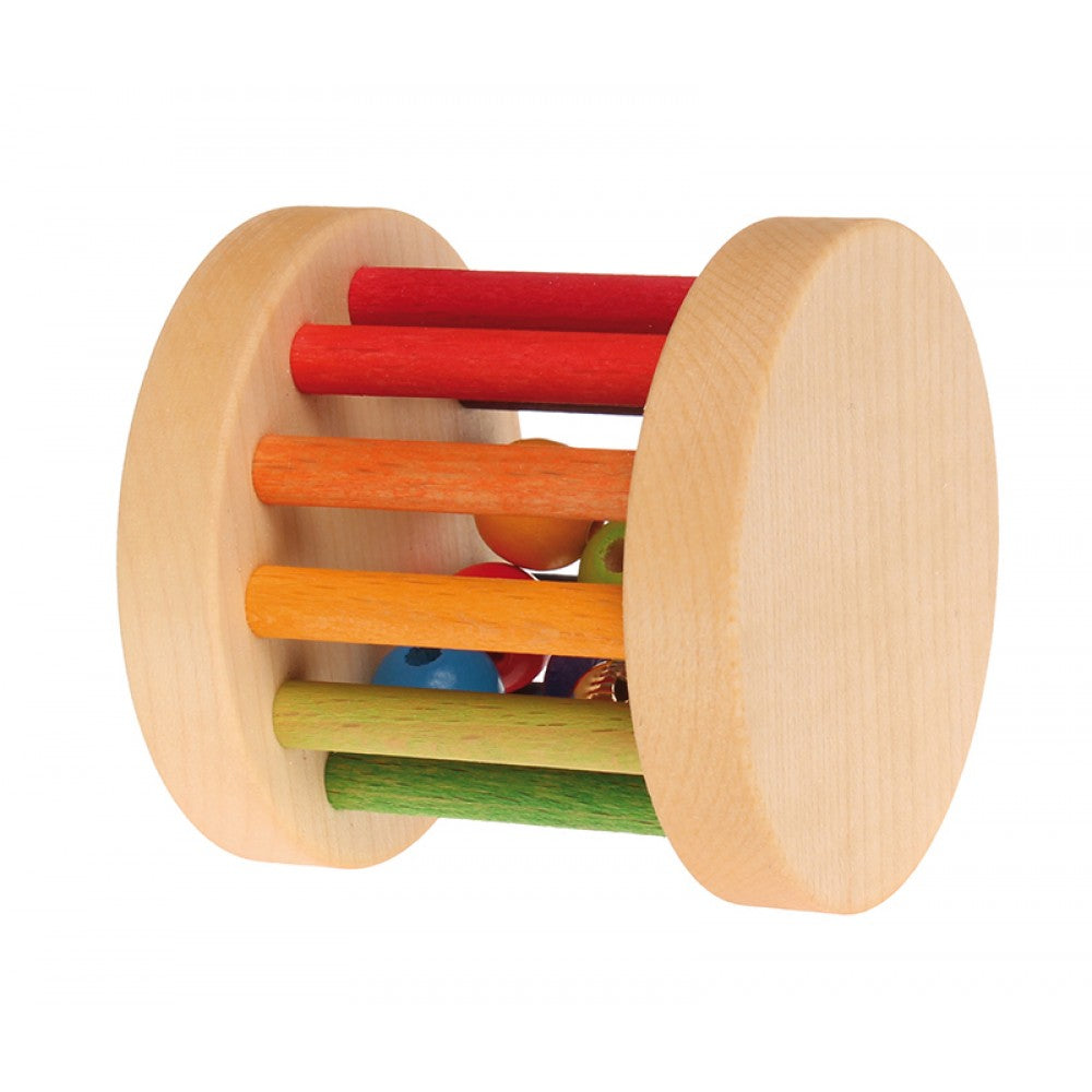 Wooden Mini Rainbow Rolling Wheel